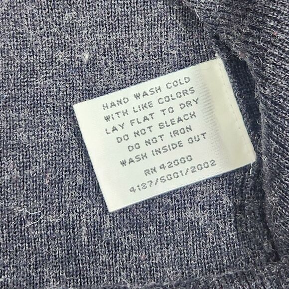 Kathy Ireland Sweater Womens XL Black Faux Fur Collar Knit Wool Blend Mob‎ Wife - Picture 3 of 8